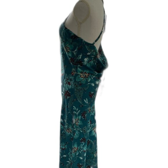 NWT Band Of The Free Audette Teal Floral Halter Midi Dress - Picture 12 of 16